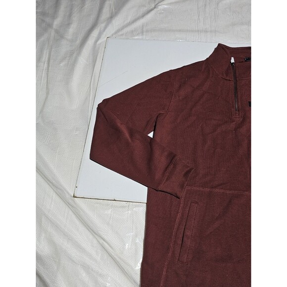 Men’s Harley Davidson 1/4-Zip Logo Red Knit Pullover Sweatshirt Size LARGE - Picture 6 of 10